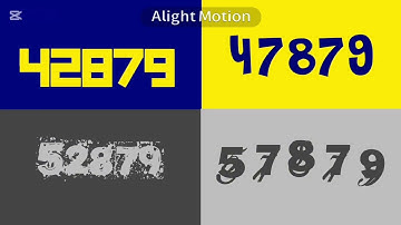 QUAD VISION counting numbers 40,000 to 60,000 in multi-color 🌈 fonts! HD