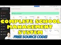 Complete school management system in phpmysql  free source code download