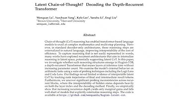 Latent Chain-of-Thought? Decoding the Depth-Recurrent Transformer