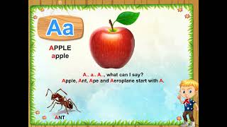 A FOR APPLE | ALPHABETS | Kidstart tv