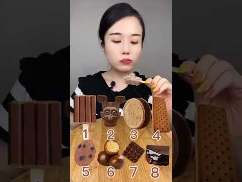 Yummy Chocolate Ice Cream Pops Eating Challenge | #asmr #food #shorts