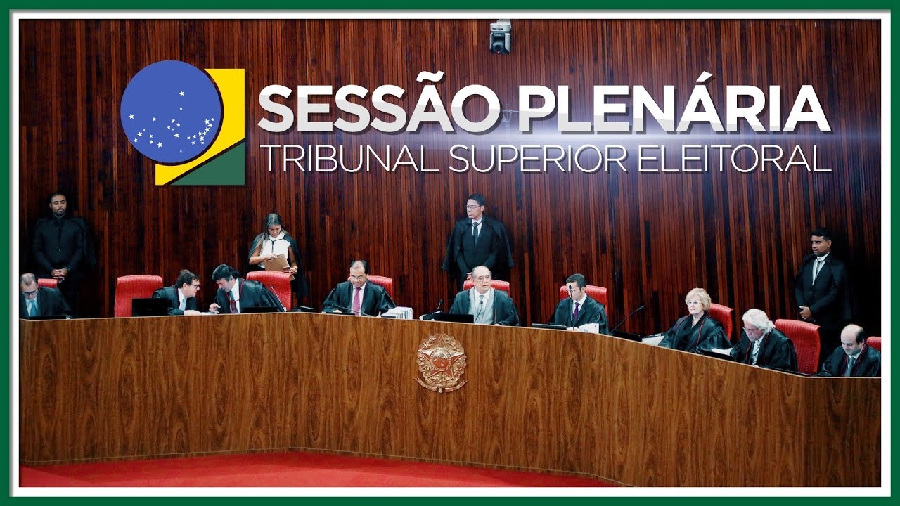 Plenário do Tribunal Superior Eleitoral durante sessão