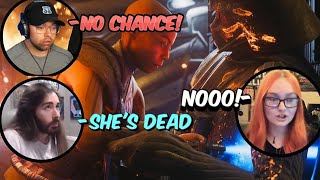 Streamers Reaction To Darth Vader And Cere Death Jedi Survivor