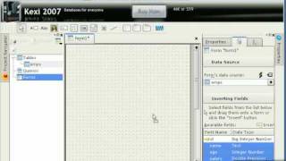 دليل برمجيات المصدر المفتوح  -- kexi screenshot 4
