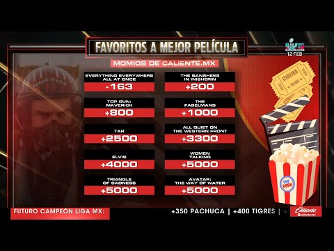 Tenemos apuestas para los Oscares en Caliente.mx | Money Line Show