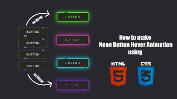 Create a Neon Button Hover Animation  in HTML & CSS | Tutorial for Beginners