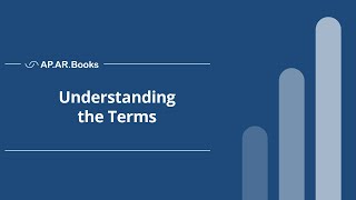 Understanding the Terms | APARBooks Construction Accounting 101
