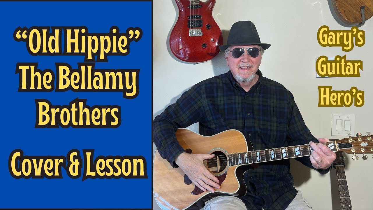 "Old Hippie" Simplified Beginner Acoustic Guitar Lesson 
