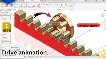 Rack and Pinion Drive Assembly in Autodesk Inventor