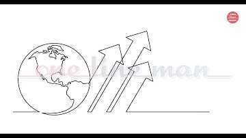 One Line Drawings: Symbols and Concepts. Continuous line vector art animated as self-drawing line.