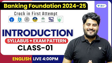 Banking Foundation Batch | Class 01 | Introduction | Syllabus + Exam Pattern - English | Vishal Sir