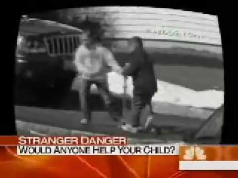 Bystander Effect - people watch girl being abducted