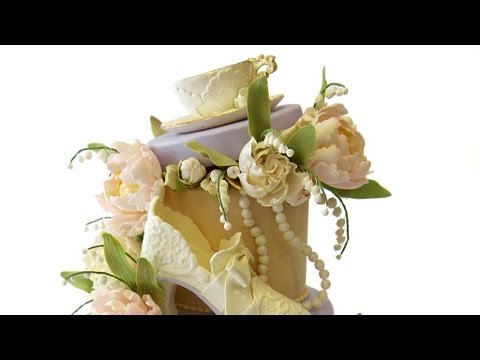 Tea Party Bridal Shower Cake