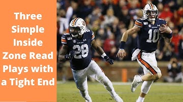 Three Simple Inside Zone Read Plays with a Tight End