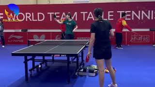 World Team Table Tennis Championships 2024 - Team China Training Practice Sessions with coach Ma Lin