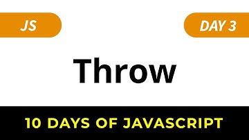 HackerRank 10 Days of JavaScript Solutions: Throw (Day 3)