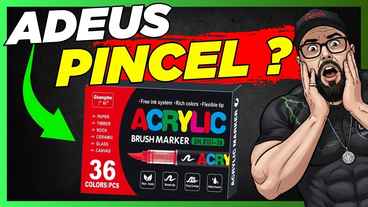 ISSO NINGUÉM TE CONTA! Canetinhas Acrílicas para  Pintar Action Figures