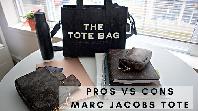 Comparing The Marc Jacobs Tote Bag 🤍 Medium (Beige) vs Large