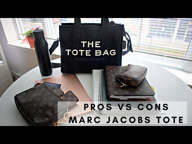 MARC JACOBS SMALL TRAVELER TOTE  WHAT FITS & PROS VS CONS 