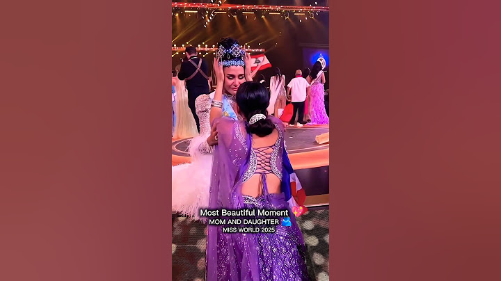 So beautiful Moment New Miss World With Her Mom 😍❤️#viralvideo #trending #missworld2025 #new