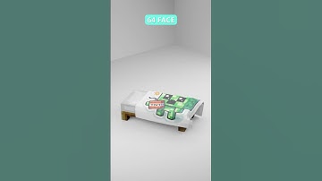 Minecraft Bed Blender Blanket Simulation #3dart #3danimation #blender