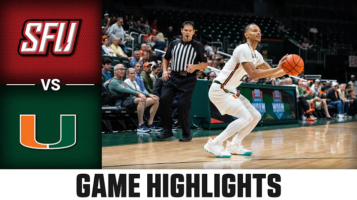 St. Francis PA vs. Miami Men's Basketball Highligh...
