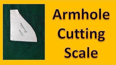 How to make armhole shoulder cutting scale .Method of making a cutting scale or tailoring tool .
