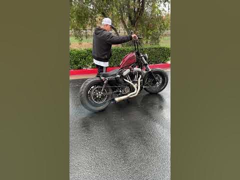 Sportster 1200 with the Cutback 2-1 exhaust from SP Concepts - YouTube