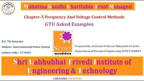 GTU Electrical Power System Video Lectures | Interconnected Power System Chapter 5 Lecture 4