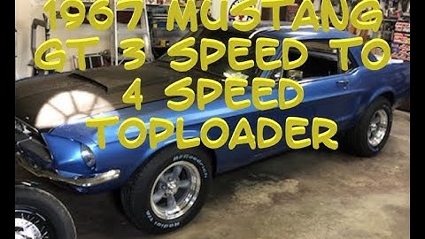 1967 Ford Mustang GT, 347 Stroker Gets a new 4 Speed Toploader Trans.