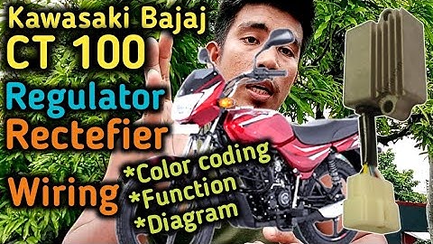 Kawasaki Bajaj CT100,Regulator rectefier ,Wiring Diagram / Tagalog Tutorial...madali lang tandaan.