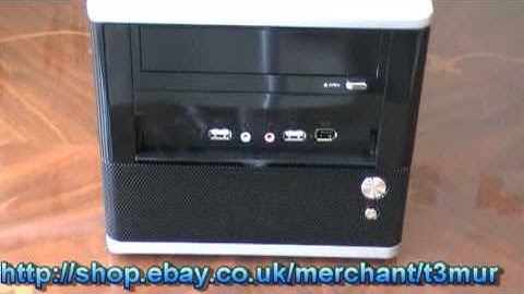 Black Mini ITX Intel Core 2 Duo 2.6Ghz (5.4Ghz) PC Computer