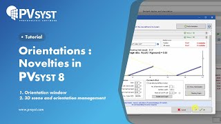 PVsyst 8 _ Orientations Novelties in PVsyst 8