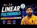 Polynomials | Class 9 CBSE | CH- 2 | Ex-2.6 | maths | Linear Polynomials | Ranjeet sir