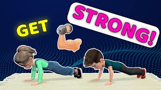 GET STRONG! ARMS + LEGS + SHOULDER KIDS EXERCISE screenshot 5
