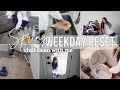 Chill spring weekday reset 2024 spring clean with me spring home refresh
