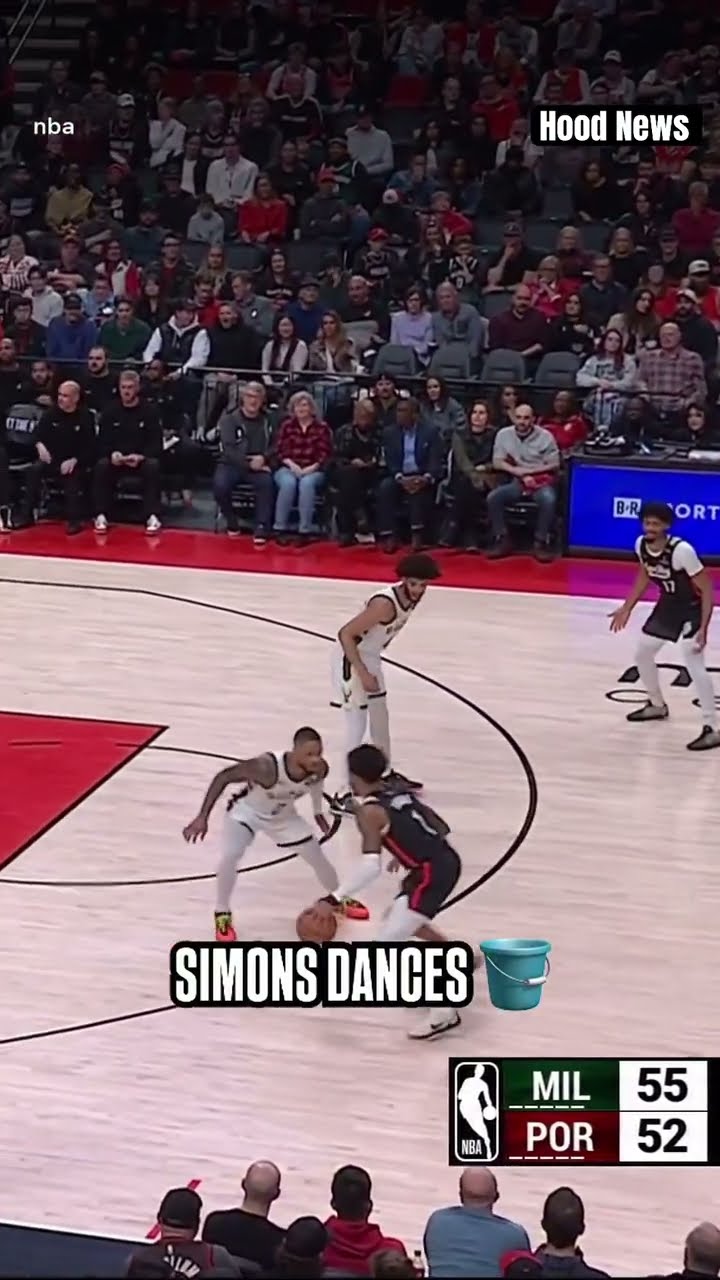 Simons dances #hoodnews #anferneesimons #trailblazers #bucks #basketball #viralvideo #trending #how