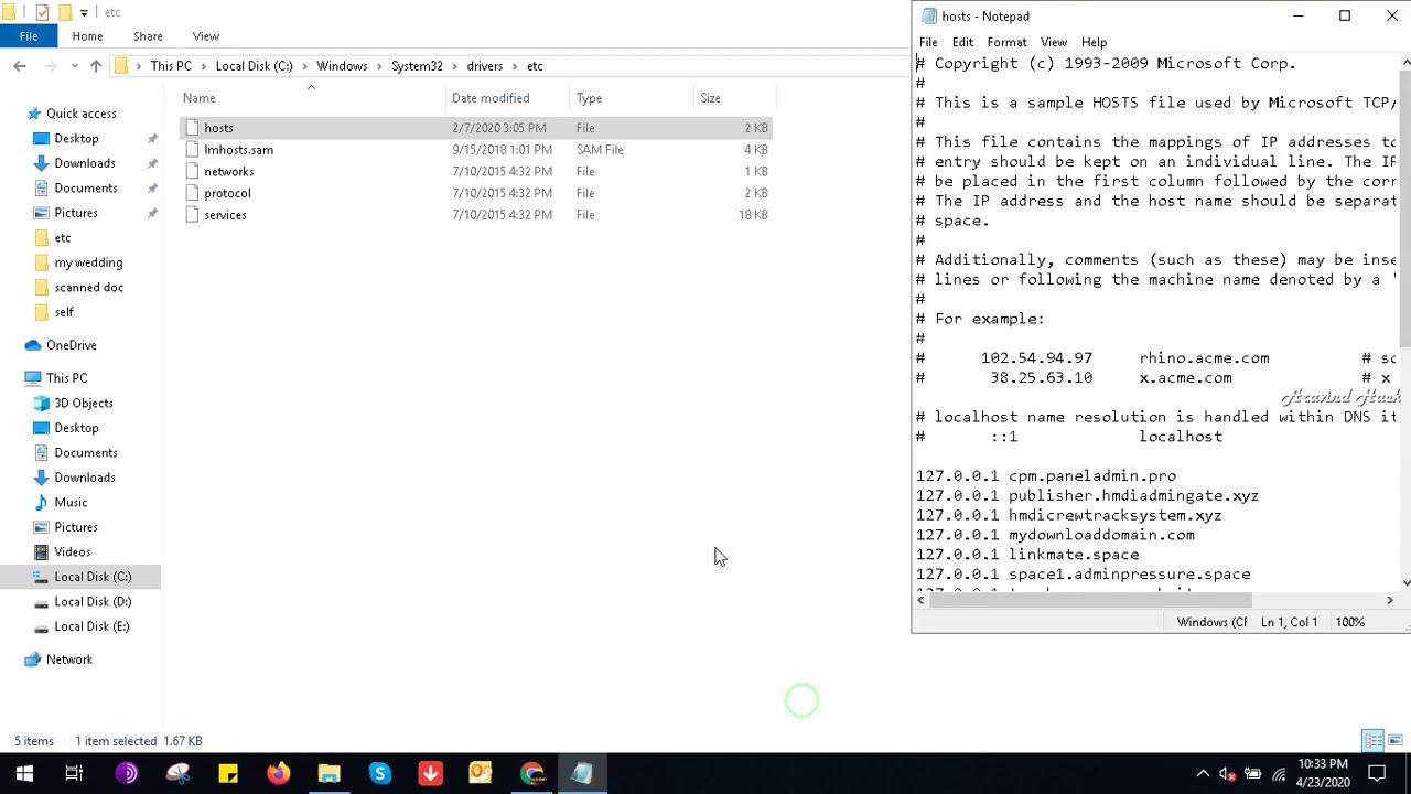 how to block facebook in windows 10 in all browsers