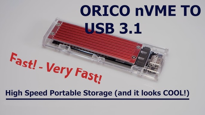 ORICO Boîtier SSD M.2 NVMe SATA Adaptateur, USB-C 3.2 Gen 2 10Gbps PCIe  NVMe / PWDM2-G2-WH