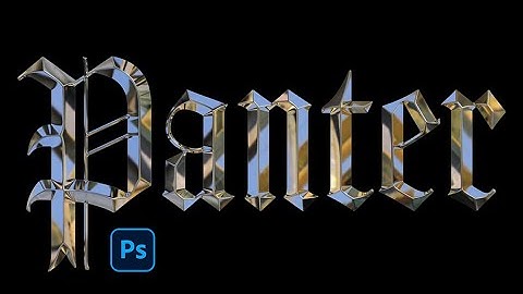 How make Sharp Chrome Bevel Text in Photoshop with Eye Candy 7 Plugin