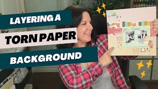 Scrapbooking Process: Easy Patterned Paper Background!