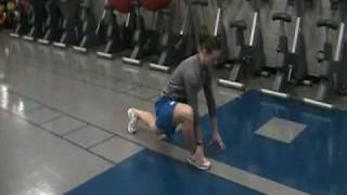 Instep Lunge + Hamstring stretch