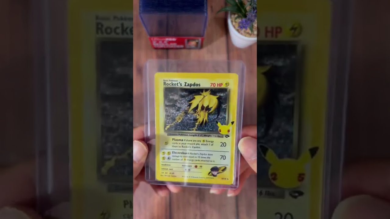 Rocket Zapdos from Pokemon TCG 25th Anniversary Celebrations set! How to protect your Pokemon cards!
