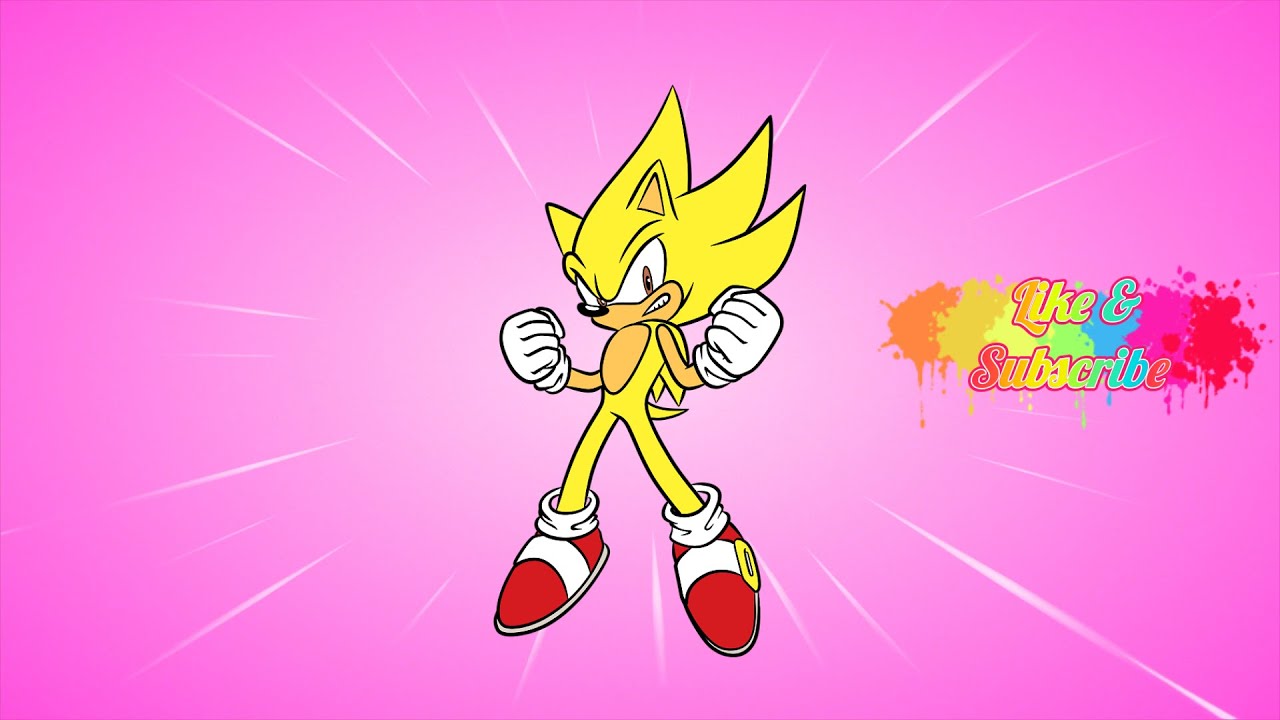 How to Color Super Sonic coloring video @drawtube28 - YouTube
