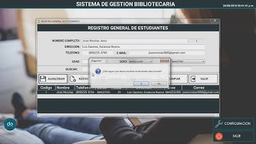 Sistema de gestión Bibliotecaria || by Dev. ONE