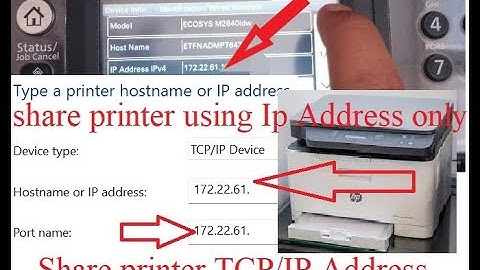 how share/connect printer using TCP/IP on Network without printer cable/ፕሪንተር እንዴት ከኮመፒተር ጋር እናገናኛለን