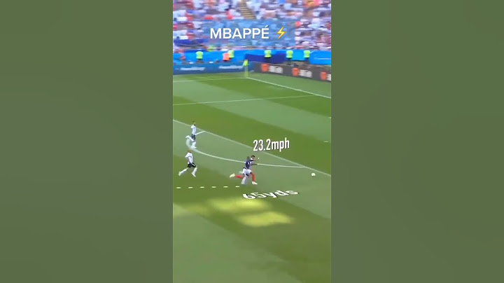 La tremenda velocidad de MBAPPÉ