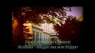 Geminiani (ジェミニアーニ, ヴァイオリンソナタ ハ短調,3,4楽章)Violin Sonata in C minor, Siciliana~Allegro ma non troppo.