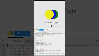Draw Shapes with Python Turtle Graphics! 🎨🐢 #python #coding #shorts