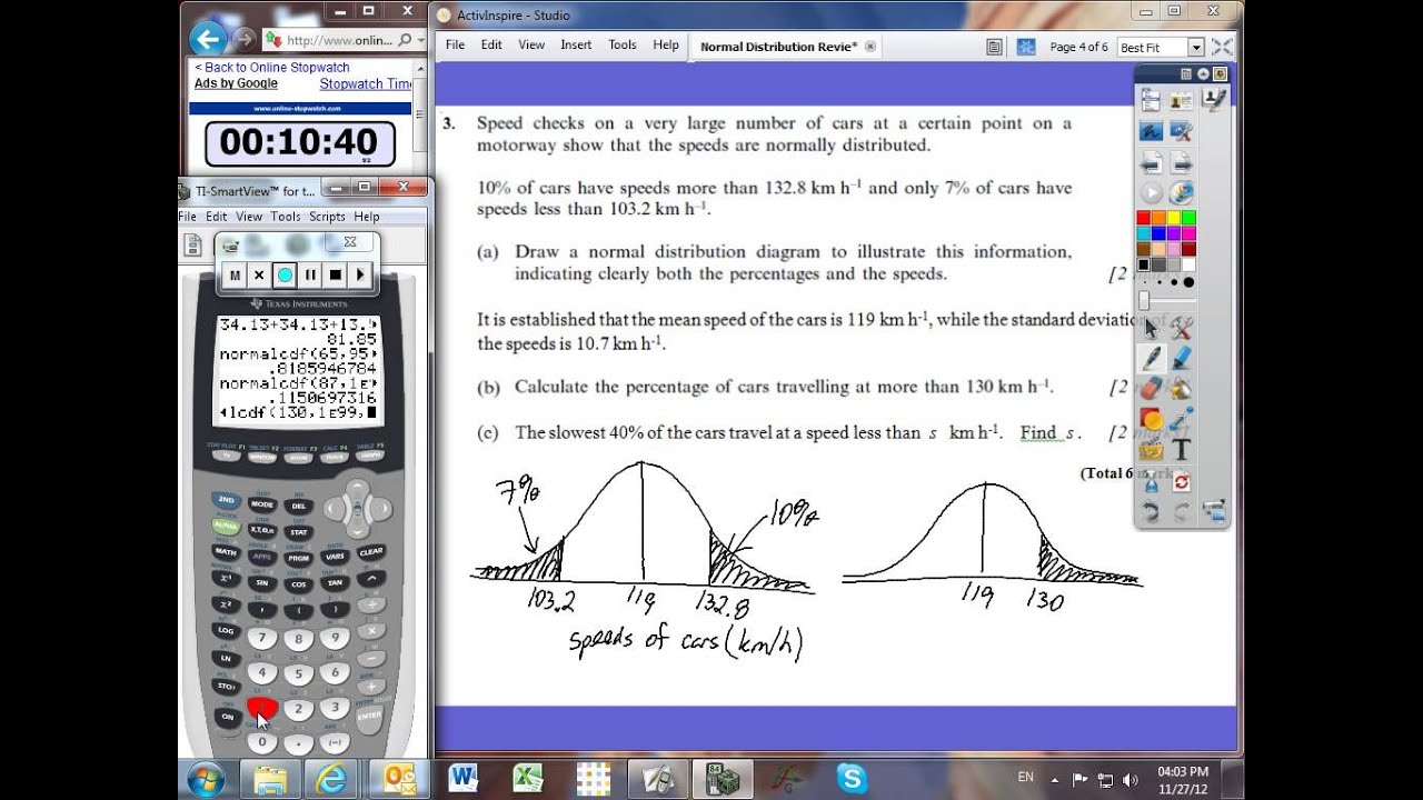 Review: Normal Distribution - PART 2 - YouTube